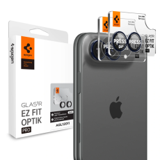 Spigen - Spigen [2-Pack] H&auml;rdat Glas Kameralinsskydd F&ouml;r iPhone Duo EZ Fit Optik Pro