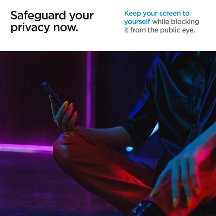 Spigen - Spigen 2-Pack Galaxy S24 Ultra Härdat Glas Skärmskydd Privacy