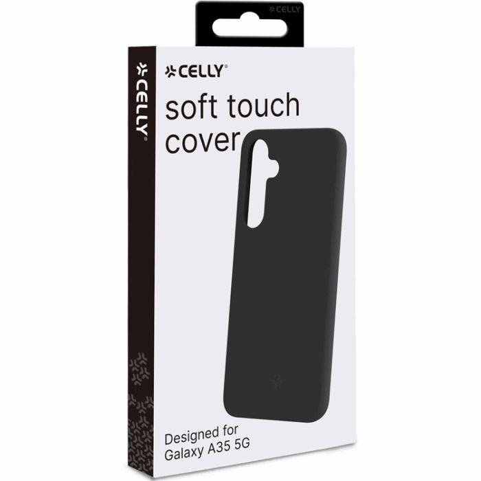 Celly - Celly Galaxy A35 5G Mobilskal Cromo Soft Rubber - Svart