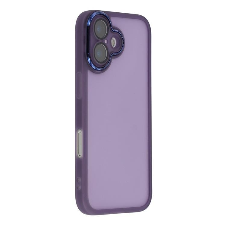 iPhone 17 Mobilskal Electroplated Kameraram - Transparent Lila | 2353 | AlltMobil