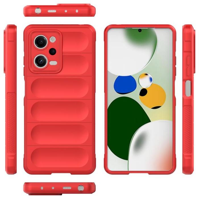 OEM - Xiaomi Redmi Note 12 Pro/Poco X5 Pro 5G Mobilskal Magic - Röd