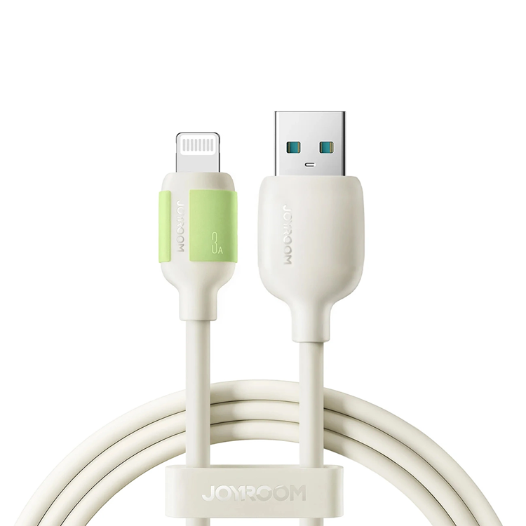 Joyroom USB-A Till Lightning Kabel 3A 2m - Beige | 3541 | AlltMobil