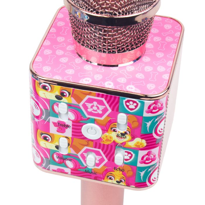 PAW PATROL - Paw Patrol Karaoke Bluetooth-Mikrofon med Högtalare - Rosa