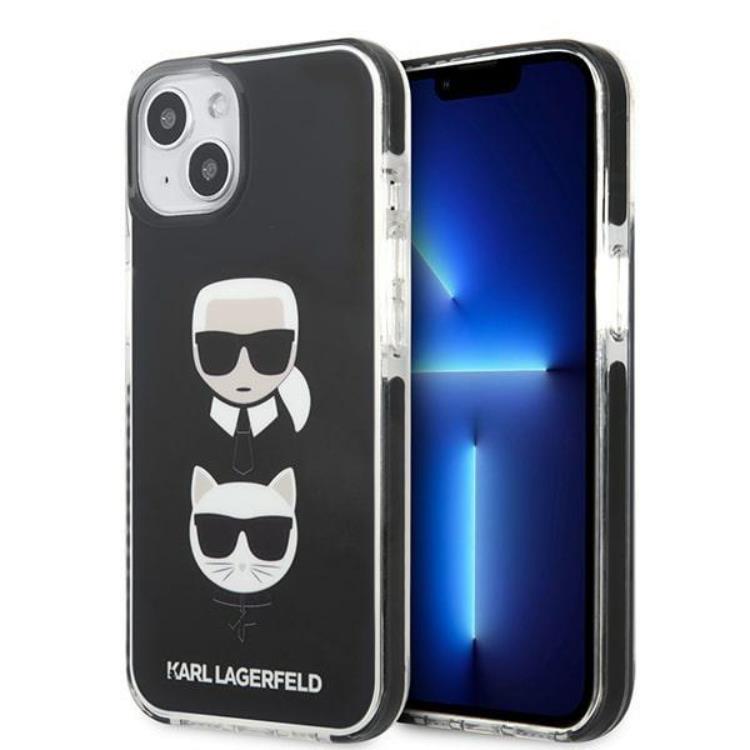 Karl Lagerfeld iPhone 13 mini Skal Karl & Choupette Head - Svart | 2353 | AlltMobil