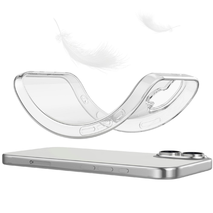 A-One Brand - iPhone 17 Mobilskal TPU med Härdat Glas - Clear