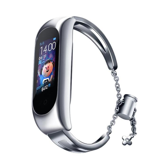 OEM - Metall Ersättningsarmband till Xiaomi Mi Band 6/5/4/3 - Silver