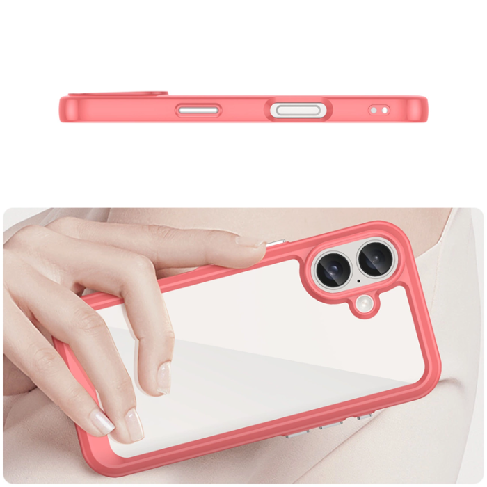 OEM - iPhone 16 Plus Mobilskal Outer Space - Röd
