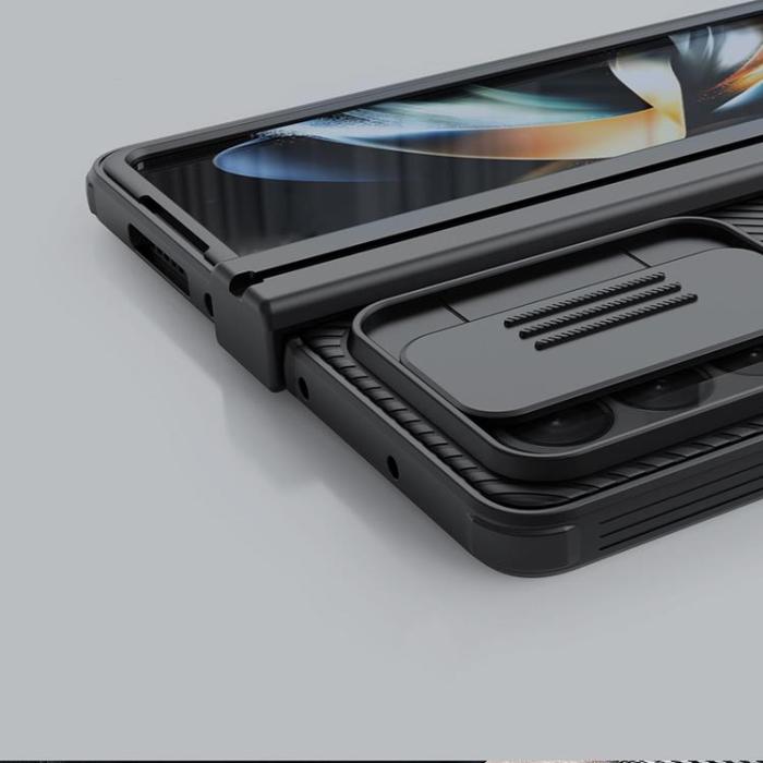 Nillkin - Nillkin Galaxy Z Fold 4 Skal Camshield Pro Simple - Blå