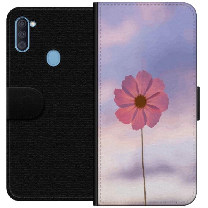 iSecrets - Plånboksfodral till Samsung Galaxy A11 med Rosa blomma
