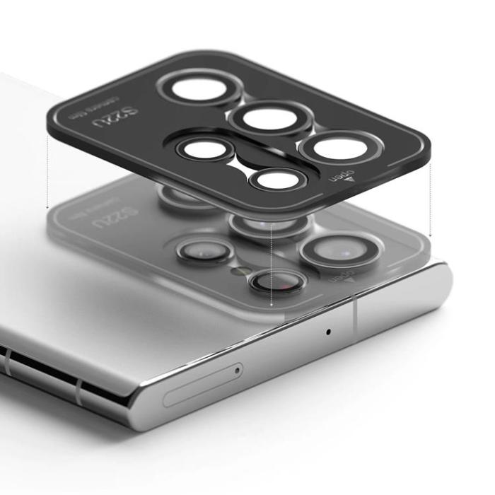 UTGATT5 - Ringke Kamera Linsram Härdat glas Galaxy S22 Ultra - Silver