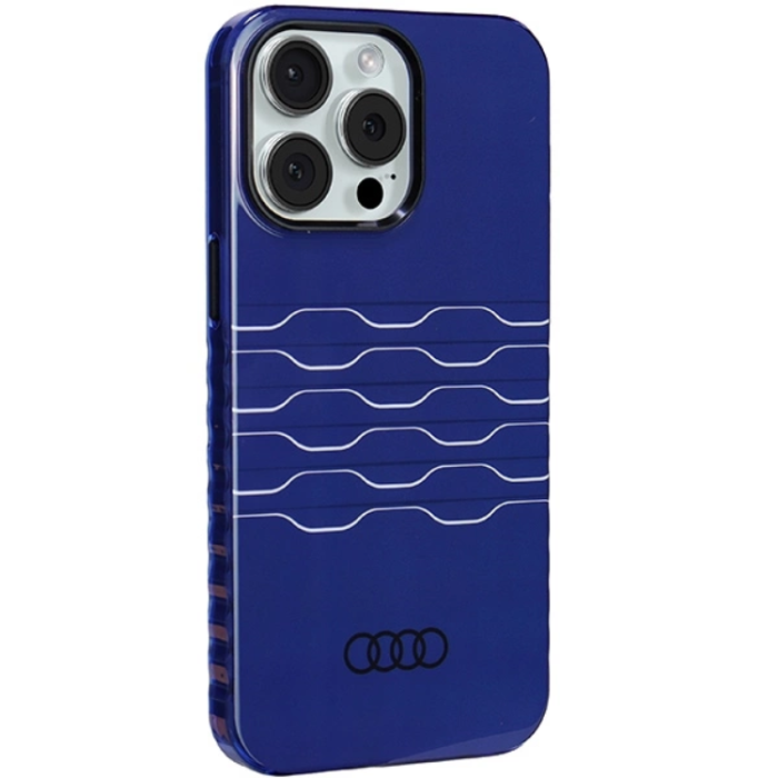 Audi - Audi iPhone 15 Pro Max Mobilskal Magsafe IML - Blå
