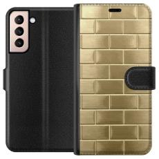 iSecrets - Pl&aring;nboksfodral till Samsung Galaxy S21 med Gyllene Murstenar