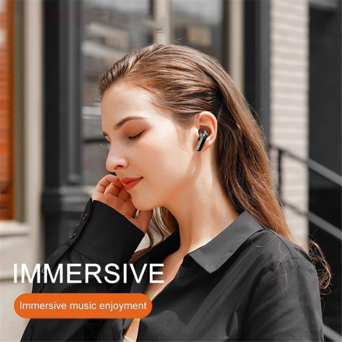 Lenovo - LENOVO TWS Trådlösa Bluetooth-Hörlurar In-ear Thinkplus X16 - Svart