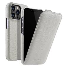 Melkco - MELKCO iPhone 12 Pro Max Flipfodral &Auml;kta L&auml;der + PC Vit