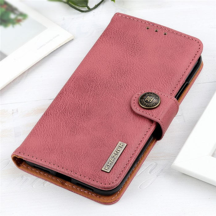 KHAZNEH - KHAZNEH Xiaomi Mi 11 Ultra Plånboksfodral Cowhide - Rosa