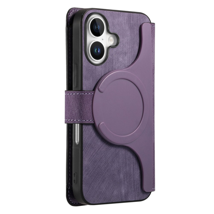 CASENEO - CASENEO iPhone 17 Plånboksfodral MagSafe Detachable Flip - Lila