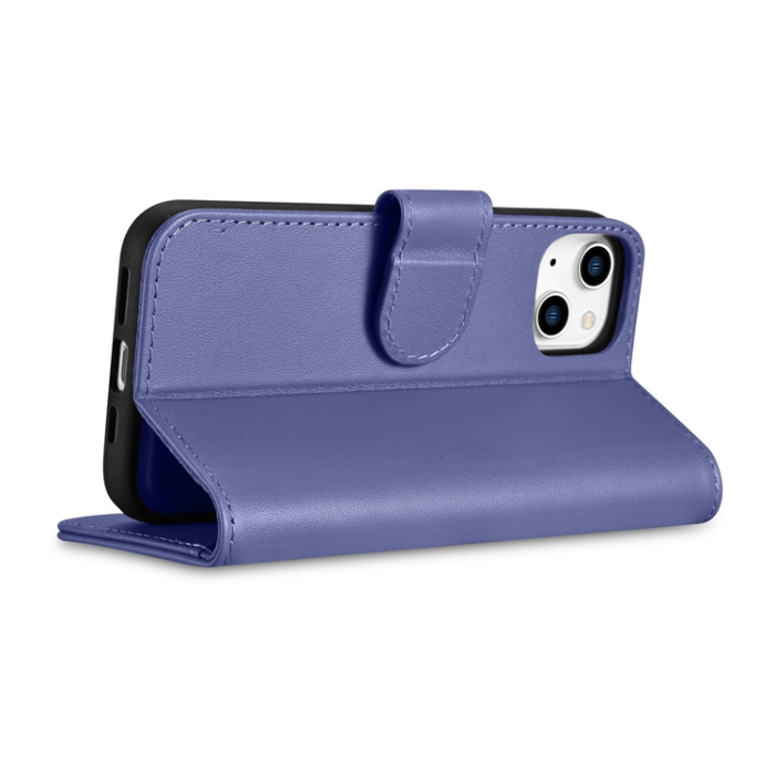 ICARER - iCarer iPhone 14 Plus Plånboksfodral 2in1 Anti-RFID - Lila