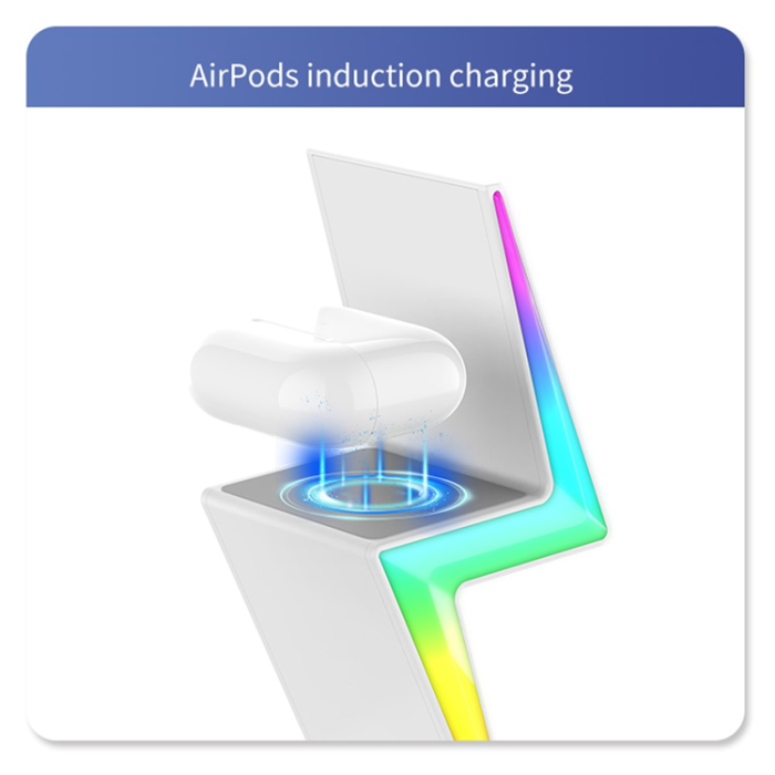 OEM - 3in1 MagSafe Trådlös Laddare iPhone, Apple Watch, Airpods 15W - MY002