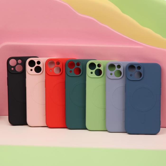 OEM - iPhone 12 Mobilskal MagSafe Simple Color - Svart