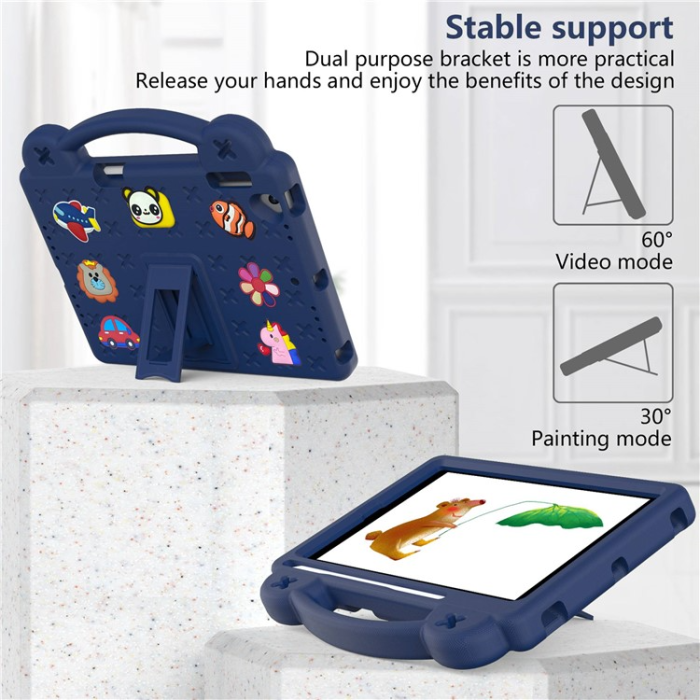 A-One Brand - iPad Air 2 (2014)/Air (2013) Skal EVA Kickstand Shockproof - Mörkblå