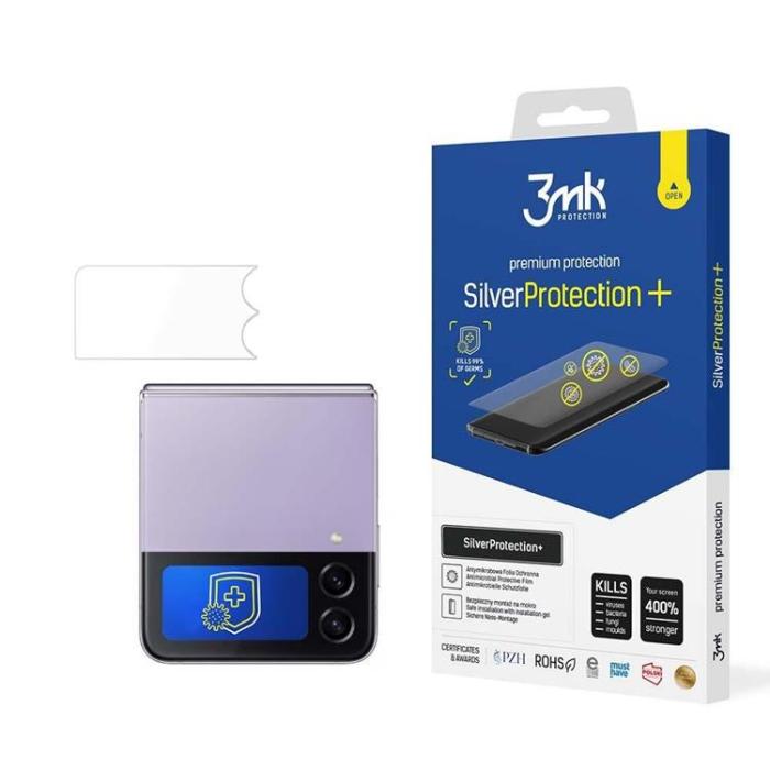 3MK - 3mk Galaxy Z Flip 5 Plastfilm skärmskydd Silver Protection+