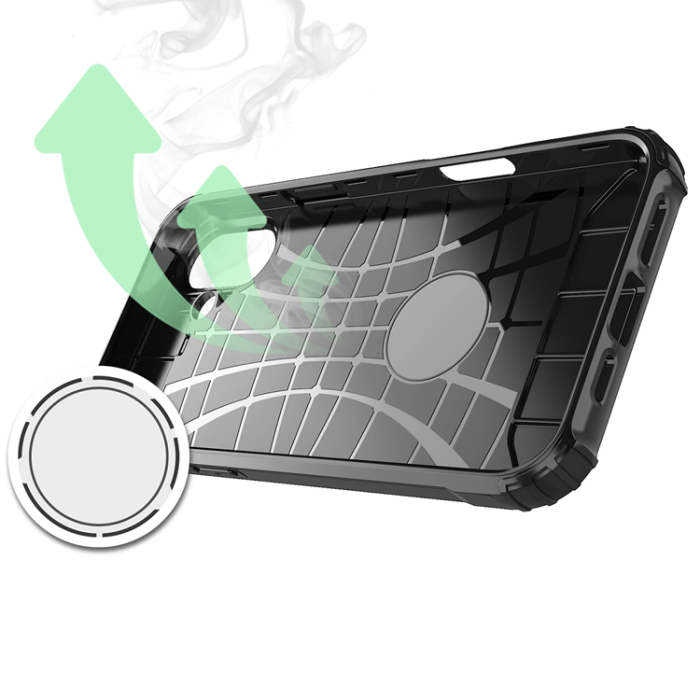 OEM - iPhone 16 Mobilskal Hybrid Armor - Svart