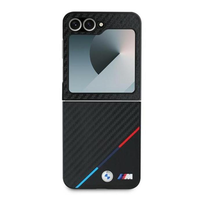BMW - BMW Galaxy Z Flip 6 Mobilskal Carbon Tricolor - Svart