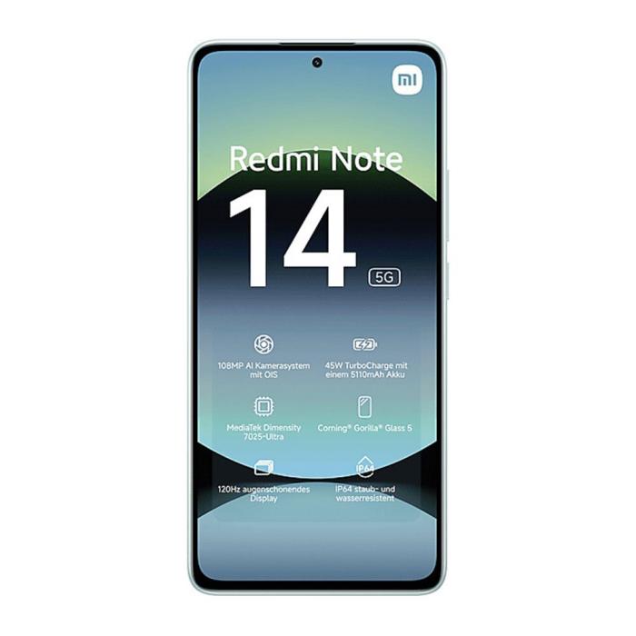 Xiaomi - (NY) Xiaomi Redmi Note 14 6GB/128GB 5G - Krage Grön