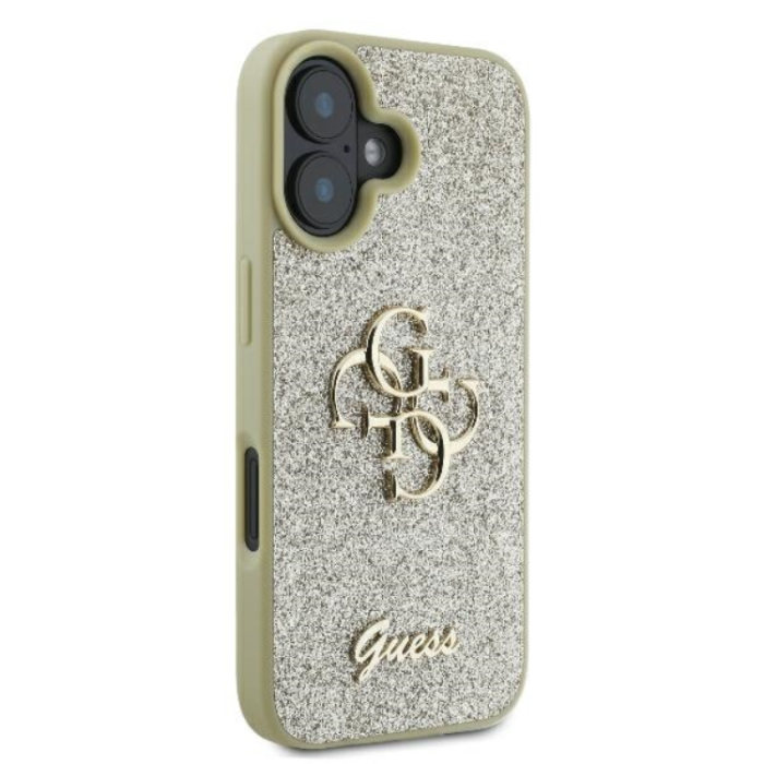 Guess - Guess iPhone 16 Plus Mobilskal Fixed Glitter Big 4G - Guld