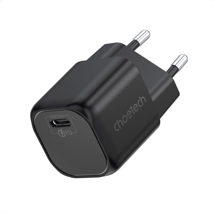Choetech GaN Väggladdare 30W USB-C - Svart | 505295 | AlltMobil