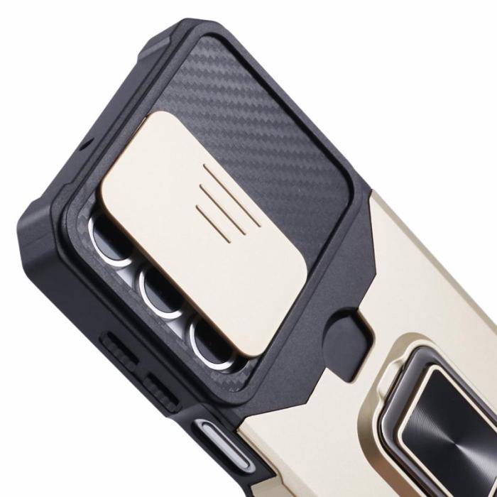 OEM - Mobilskal för Samsung Galaxy S26 Kickstand PC + TPU - Guld