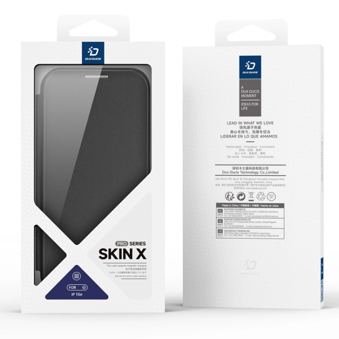 Dux Ducis - Dux Ducis iPhone 16e Plånboksfodral MagSafe Skin X Pro