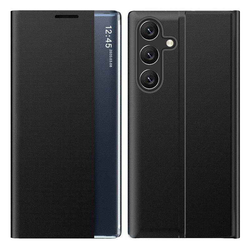 Mobilfodral för Samsung Galaxy S26 Med fönster och ställ - Svart
