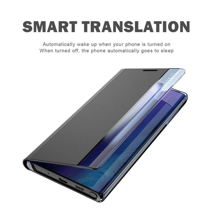 OEM - Mobilfodral för Samsung Galaxy S26 Med fönster och ställ - Svart
