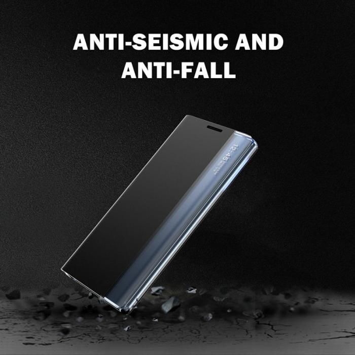 OEM - Mobilfodral för Samsung Galaxy S26 Med fönster och ställ - Svart
