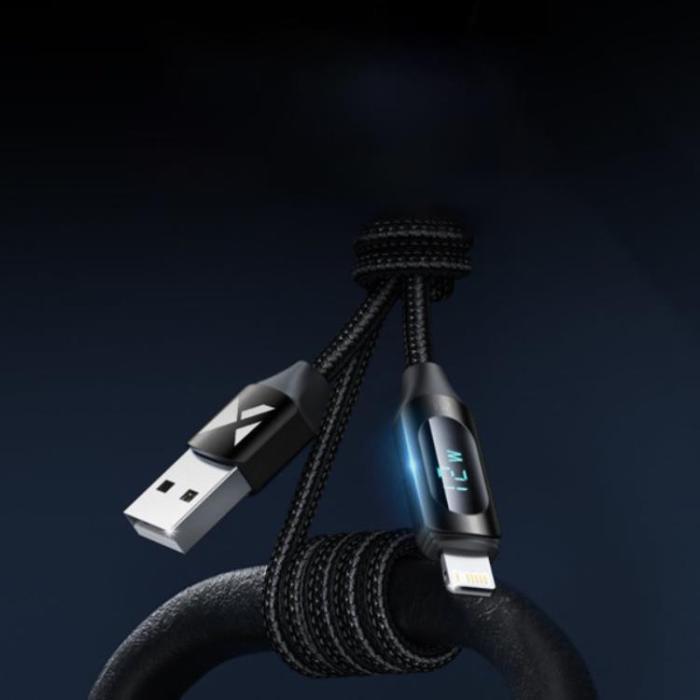 Wozinsky - Wozinsky USB-A till Lightning kabel 2m - Svart