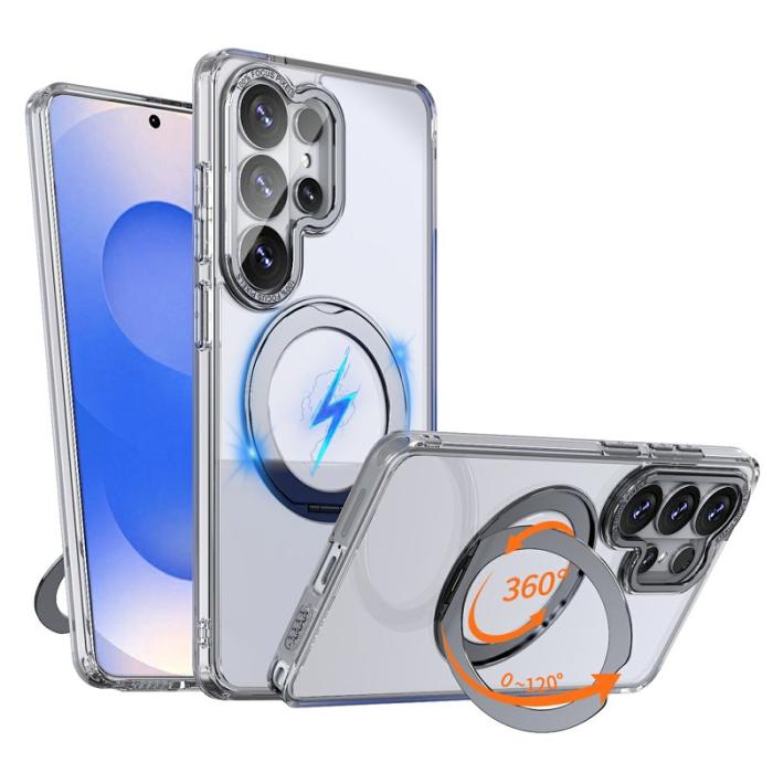 OEM - Mobilskal för Samsung Galaxy S26 Ultra Magnetiskt TPU + Kickstand - Transparent