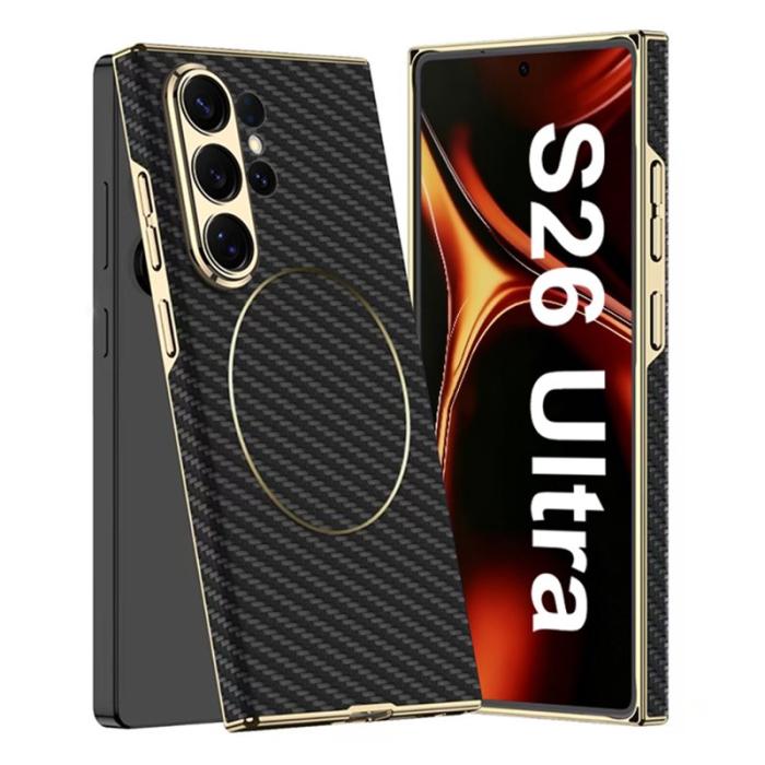 GKK - GKK Mobilskal för Samsung Galaxy S26 Ultra Magnetiskt TPU - Kolfiber
