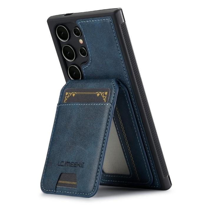 LC.imeeke - LC.IMEEKE Mobilskal för Samsung Galaxy S26 Ultra Magnetiskt Konstläder - Blå