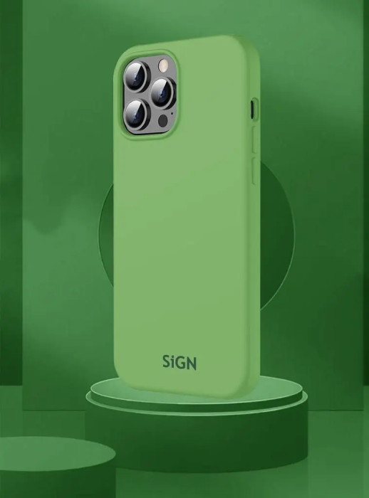 SiGN - SiGN iPhone 14 Pro Max Skal Liquid Silicone - Jade grön