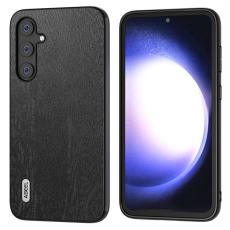 ABEEL - ABEEL Mobilskal till Samsung Galaxy S23 FE i tr&auml;look PU L&auml;der Svart