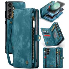 Caseme - CASEME 008 Pl&aring;nboksfodral till Samsung Galaxy S23 FE Konstl&auml;der - Bl&aring;
