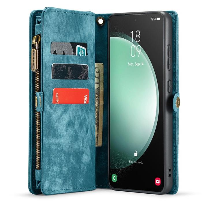 Caseme - CASEME 008 Plånboksfodral till Samsung Galaxy S23 FE Konstläder - Blå