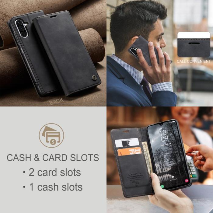 Caseme - CASEME 013 Plånboksfodral för Samsung Galaxy A17 5G/4G - Svart