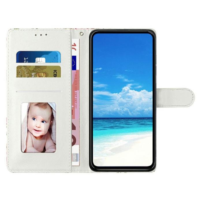 OEM - Samsung Galaxy S26 Plus Plånboksfodral Konstläder Mönstertryck Ställ Blå Marmor