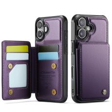 Caseme - CASEME C22 iPhone 17 Fodral med RFID-Skydd 5 Kort Lila