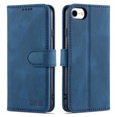 AZNS - AZNS iPhone SE (2022)/SE (2020)/8/7 Pl&aring;nboksfodral Konstl&auml;der - Bl&aring;