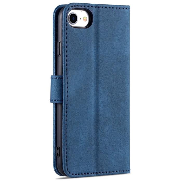 AZNS - AZNS iPhone SE (2022)/SE (2020)/8/7 Plånboksfodral Konstläder - Blå