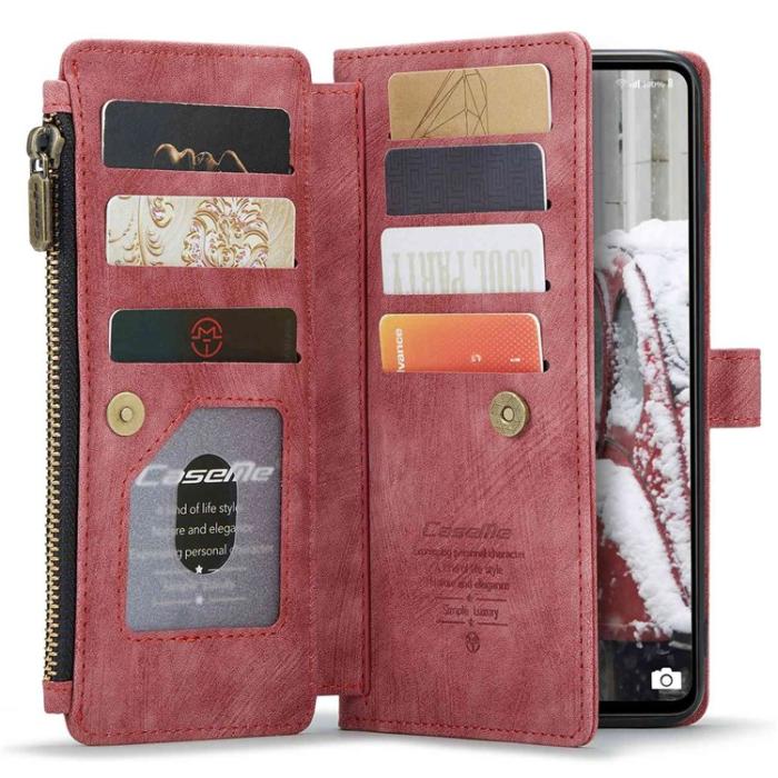 Caseme - CASEME Galaxy A53 5G Plånboksfodral C30 Zipper - Röd