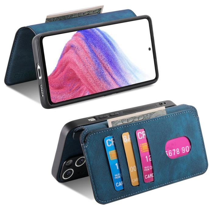 CASENEO - CASENEO Samsung Galaxy A56 5G Plånboksfodral Konstläder - Blå